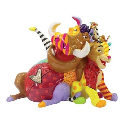 The Lion King Simba, Timon and Pumba Figurine - Disney Britto
