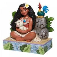 Welcome to Motunui - Moana with Pua and Hei Hei Figurine  - Disney Traditions by Jim Shore - Collectable Figurines