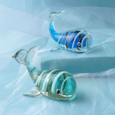 Whale Artisan Glass Figurine
