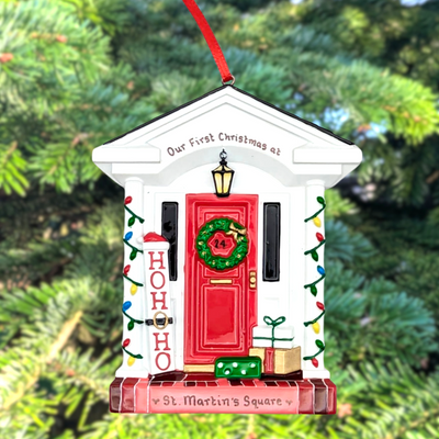 White Door 'Ho Ho Ho' Personalised Christmas Decoration
