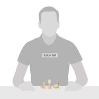 White Woodland Mini Animal Set of 3 from Jim Shore - Birdhouse, Deer, and Squirrel Set