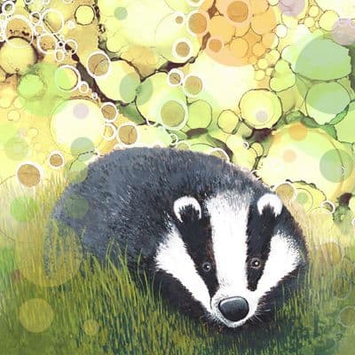 Woodland Wildlife Badger Ceramic Coaster By Jo Crafts