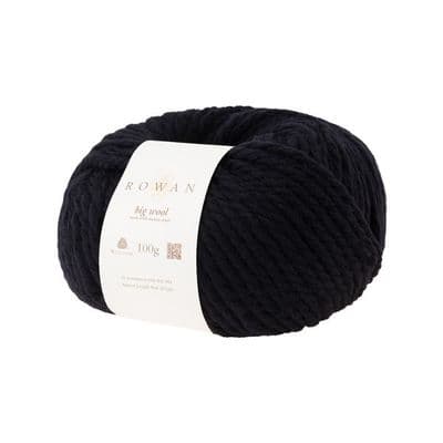 008 Black- Rowan Big Wool 100g balls