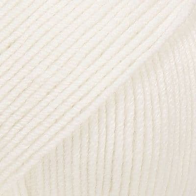 01 White - DROPS Baby Merino Uni Colour 50g balls