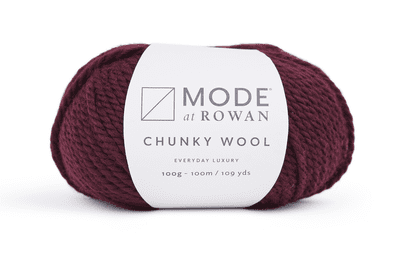 020 Burgundy - Mode at Rowan Chunky Wool - 100g balls