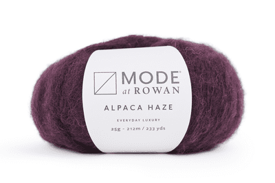 020 Merlot  - Mode at Rowan Alpaca Haze - 25g balls