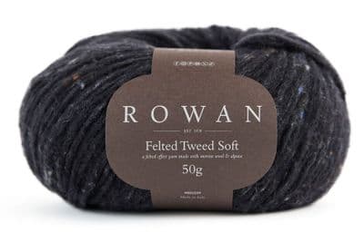 10019 Black - Rowan Felted Tweed Soft - 50g balls