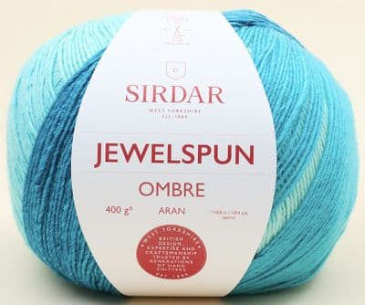 103 Ocean Blue - Sirdar Jewelspun Ombre - 400g Balls