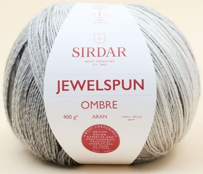 105 Silvery Moon - Sirdar Jewelspun Ombre - 400g Balls
