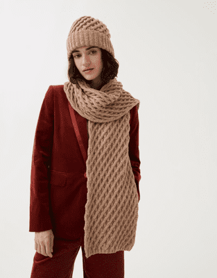 10787 LATTICE SCARF AND HAT - Sirdar Knitting Pattern Leaflet