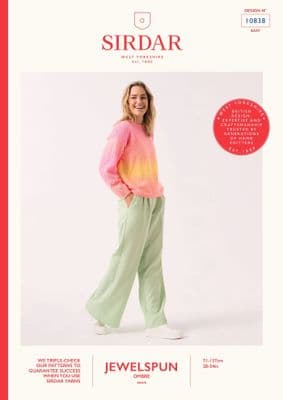 10838 Sleeve Appeal Sweater - Sirdar Pattern Leaflet