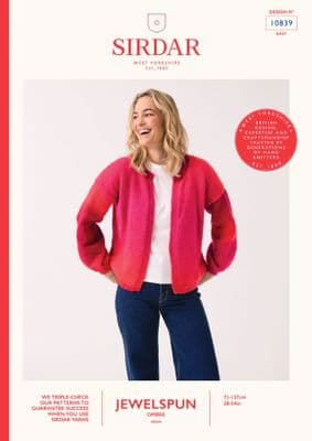 10839  Event Edge-to-Edge Cardigan - Sirdar Pattern Leaflet