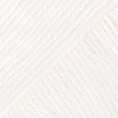 17 White - DROPS Safran - 50g balls