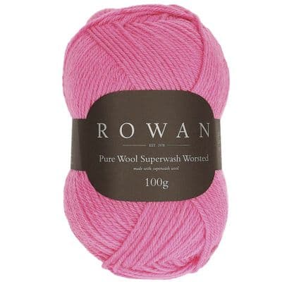 195 Rose Rowan Pure Wool Superwash Worsted