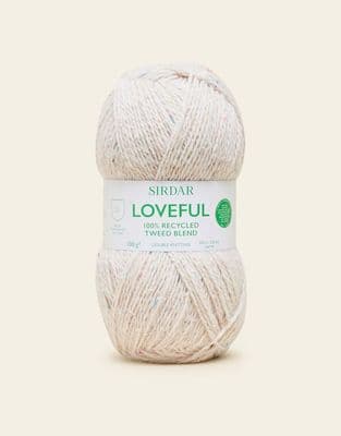 200 Birch - SIRDAR LOVEFUL 100% RECYCLED TWEED BLEND DK, 100G
