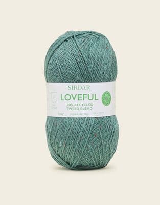205 Pine - SIRDAR LOVEFUL 100% RECYCLED TWEED BLEND DK, 100G