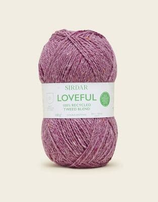206 Rosewood - SIRDAR LOVEFUL 100% RECYCLED TWEED  BLEND DK, 100G