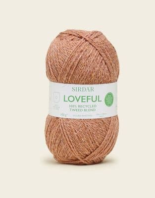 207 Maple - SIRDAR LOVEFUL 100% RECYCLED TWEED BLEND DK, 100G