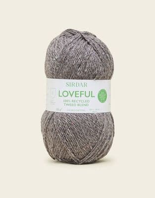 208 Bracken - SIRDAR LOVEFUL 100% RECYCLED  TWEED BLEND DK, 100G