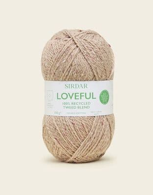 209  Oak - SIRDAR LOVEFUL 100% RECYCLED TWEED BLEND DK, 100G