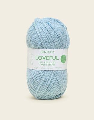 211 Frost - SIRDAR LOVEFUL 100% RECYCLED TWEED BLEND DK, 100G
