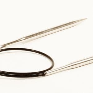4.00mm x 60cm Long DROPS Pro Classic Fixed Circular Needles (Brass)