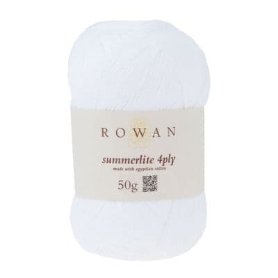 417 Pure White - Rowan Summerlite 4ply 50g balls