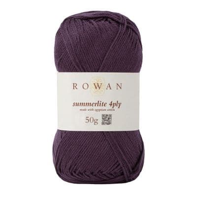 432 Aubergine - Rowan Summerlite 4ply 50g balls