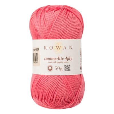 442 Coral Blush - Rowan Summerlite 4ply 50g balls