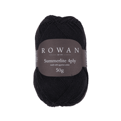 453 Black - Rowan Summerlite 4ply 50g balls
