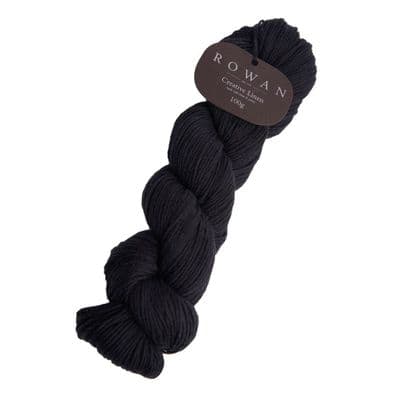 653 True Black - Rowan Creative Linen 100g Skeins