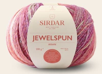848 - Glowing Garnet -  Sirdar Jewelspun Aran 200g balls