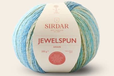 851 -  Evening Aquamarine - Sirdar Jewelspun Aran 200g balls