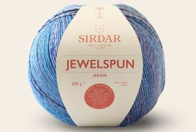854 - Turquoise Sky -  Sirdar Jewelspun Aran 200g balls