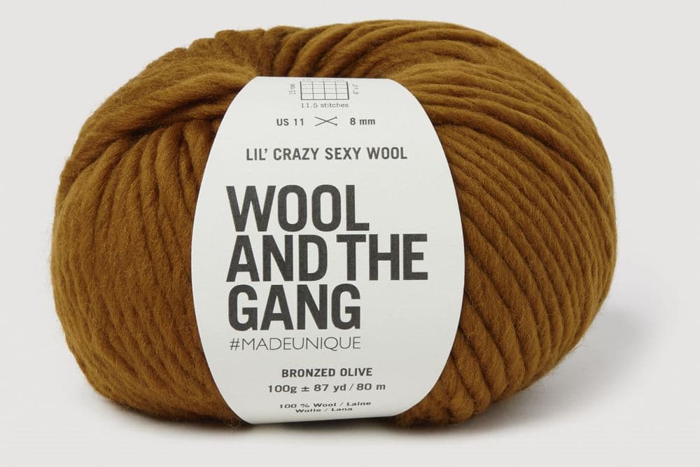 BRONZED OLIVE - LIL CRAZY SEXY WOOL - 100g balls