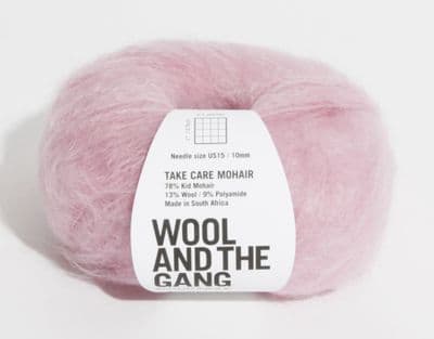 Bubblegum - Wool and the Gang Take Care Mohair  - 50g balls