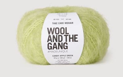 Candy Apple Green - Wool and the Gang Take Care Mohair  - 50g balls