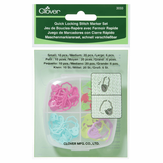 Clover Quick Locking Stitch Marker Set