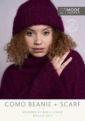 Como Beanie and Scarf Mode at Rowan Pattern