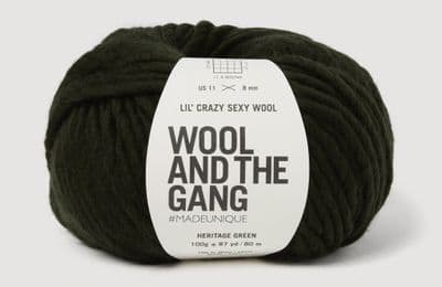 HERITAGE GREEN - LIL' CRAZY SEXY WOOL - 100g balls