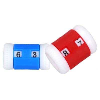 Knitpro Row Counters: Combi Pack: Sizes 2 to 6.50mm