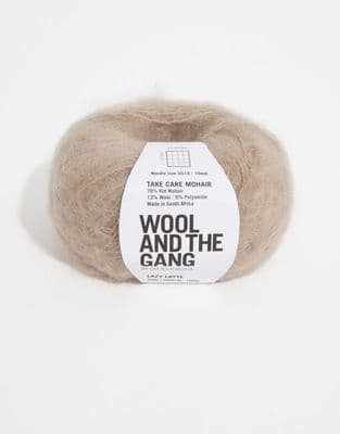 Lazy Latte - Wool and the Gang Take Care Mohair  - 50g balls