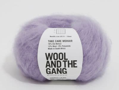 Love Lilac - Wool and the Gang Take Care Mohair  - 50g balls