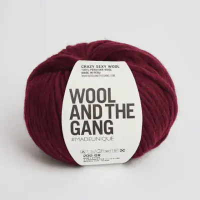 Margaux Red - Wool and the Gang Crazy Sexy Wool -200g