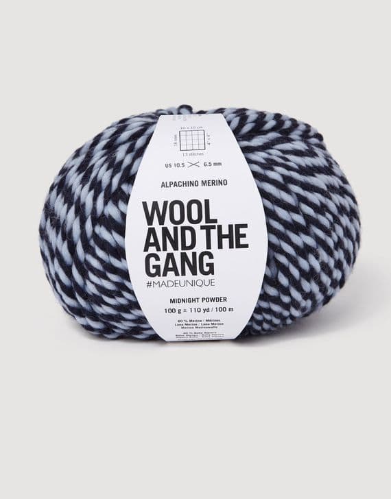 Midnight Powder - Wool and the Gang ALPACHINO MERINO TWIST - 100g balls