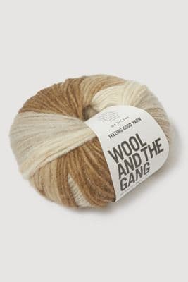 Neutral Sands Stripe - Wool and the Gang Feeling Good Yarn -50g ball