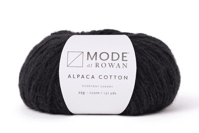 Noir 010 - Mode at Rowan Alpaca Cotton - 25g balls