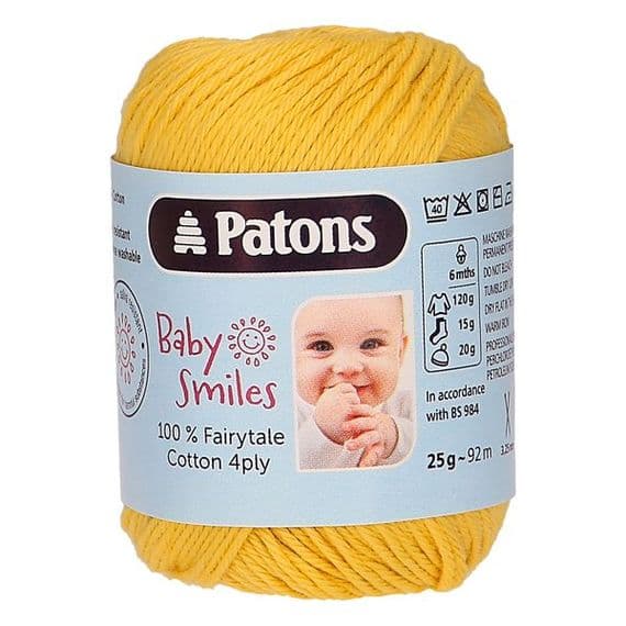 Patons Fairytale Cotton 4ply shade 22 Sundance -25g balls