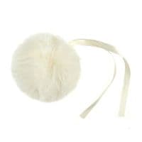 Pom Pom Faux Fur - Cream
