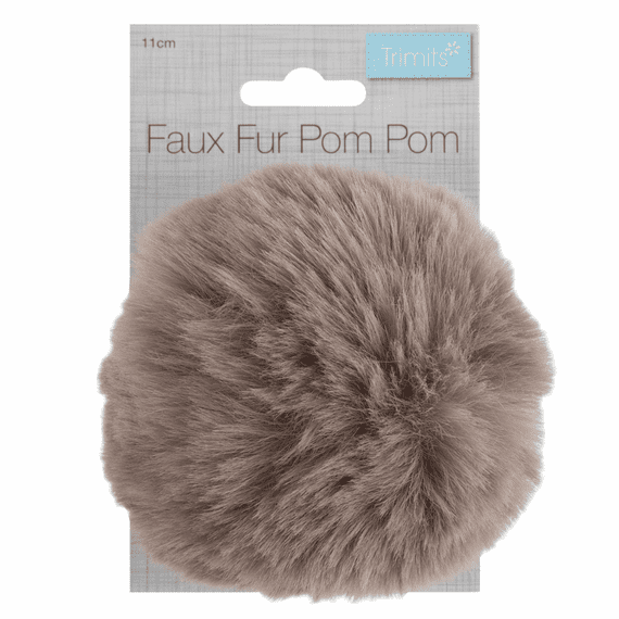 Pom Pom Faux Fur - Mink